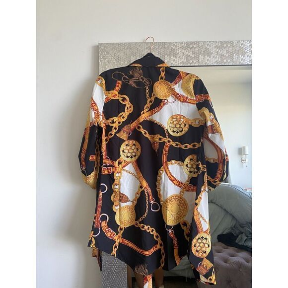 Chain patterned shirt dress  #1 - Picture 5 of 7